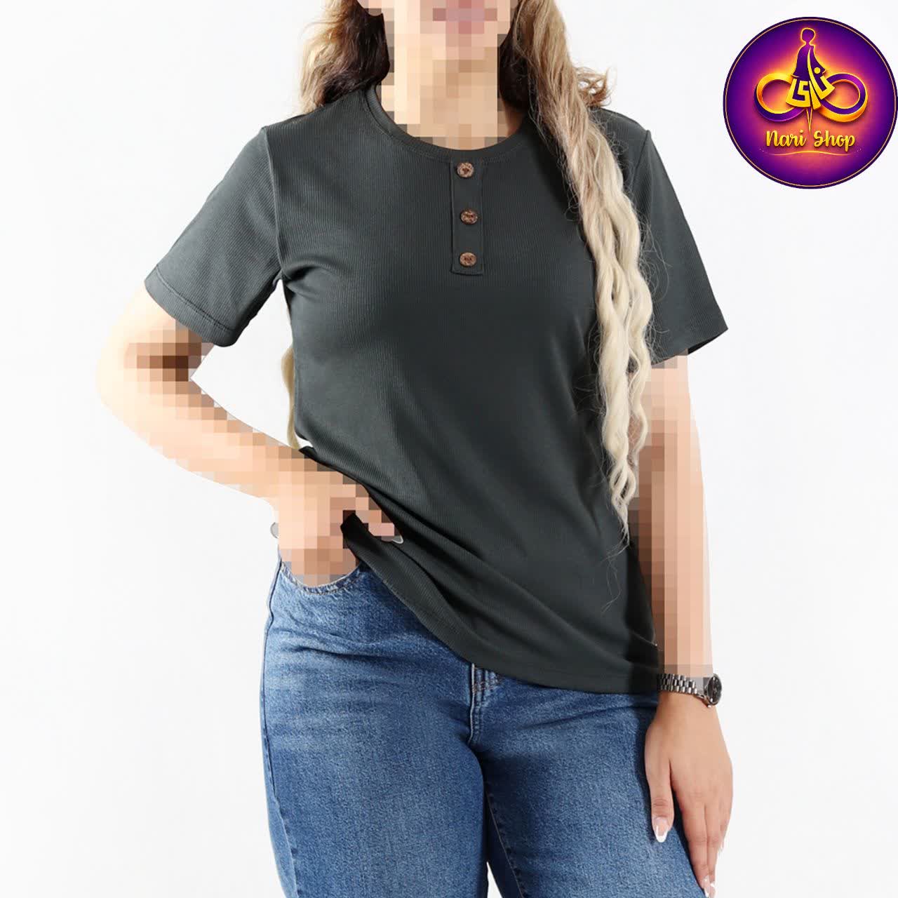 تیشرت یقه گرد فریبا